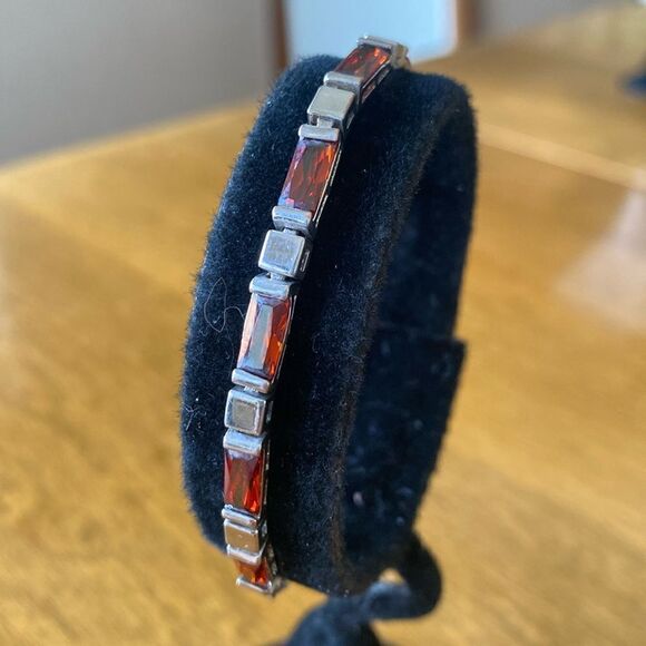 Unmarked sterling silver bracelet - Picture 1 of 5